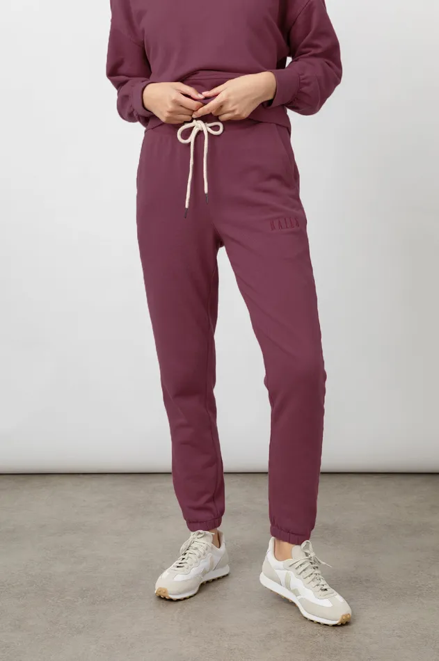 Pants and Shorts Women Rails Kingston Sweatpant Cranberry