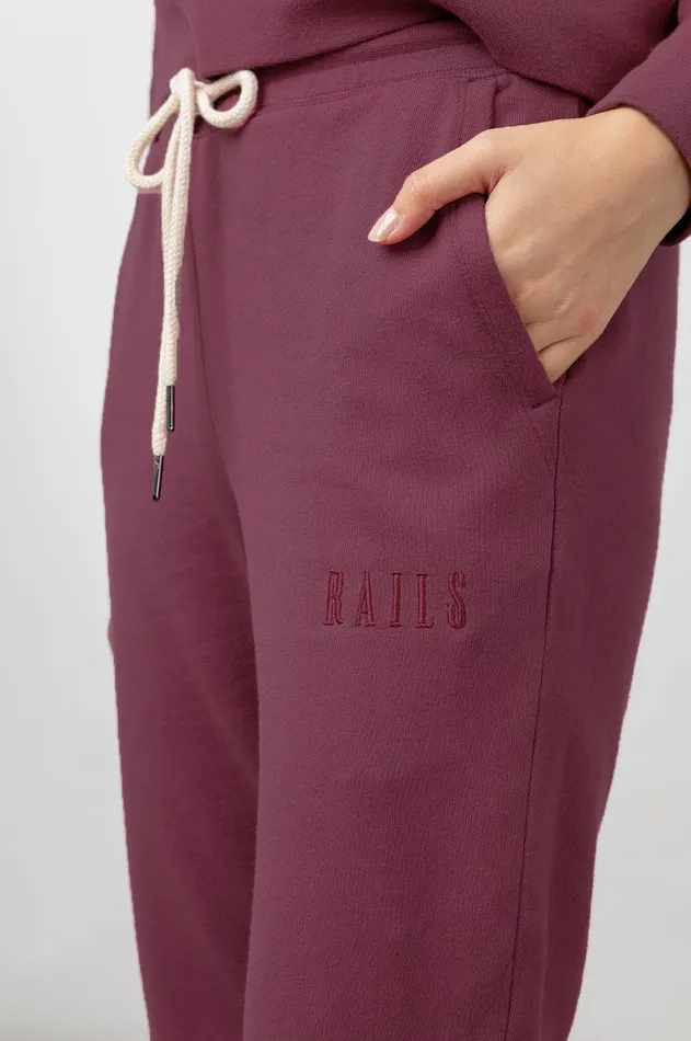 Pants and Shorts Women Rails Kingston Sweatpant Cranberry