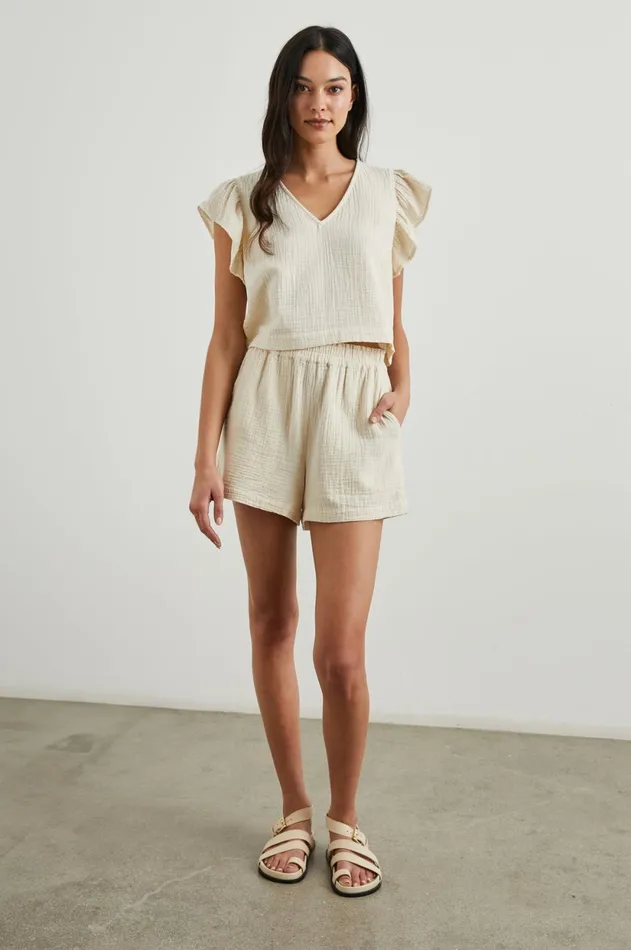 Pants and Shorts Women Rails Leighton Short Flax