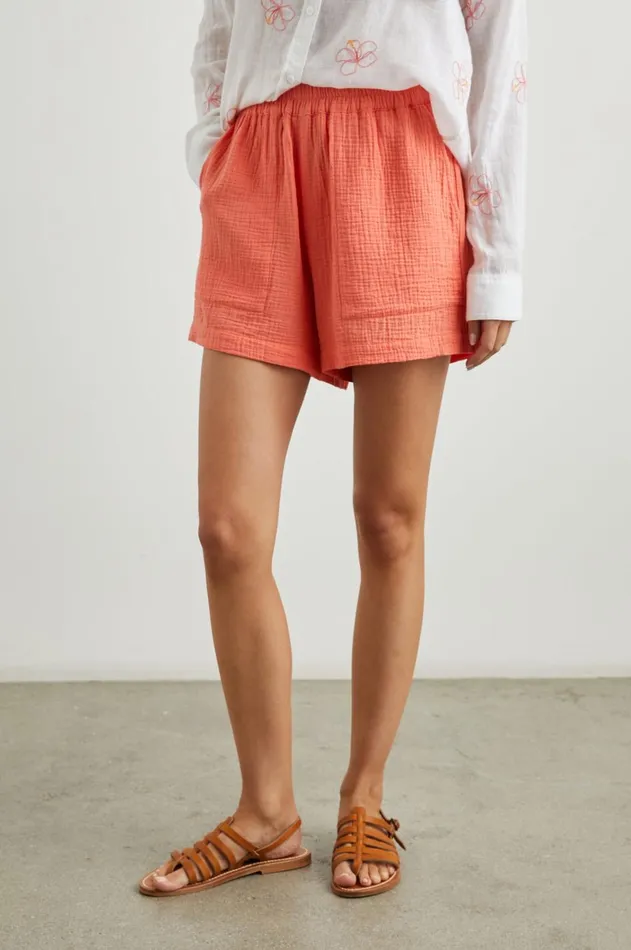 Pants and Shorts Women Rails Leighton Short Papaya