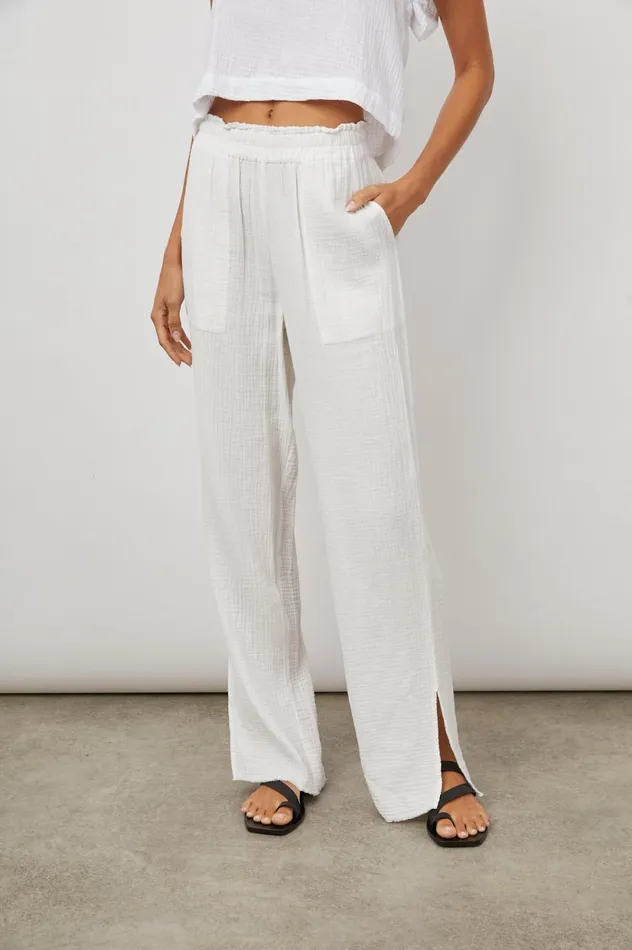 Pants and Shorts Women Rails Leon Pant White