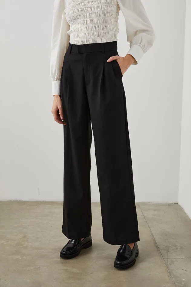 Pants and Shorts Women Rails Marnie Pant Black Twill