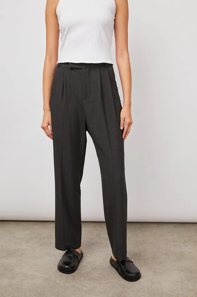 Pants and Shorts Women Rails Tay Pant Charcoal Pinstripe