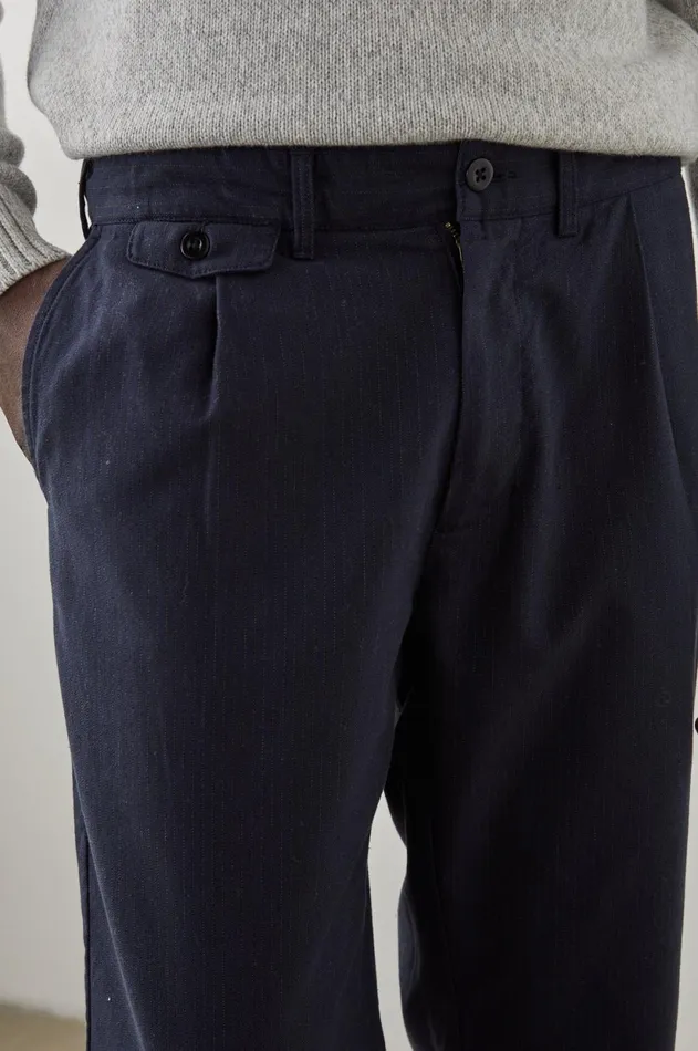 Pants Men Rails Marcellus Pant Navy Charcoal Pin Stripe