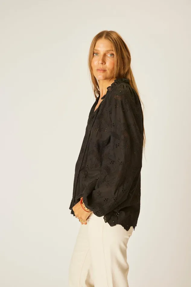 Penny Blouse Geranium Midnight Women Natalie Martin Tops