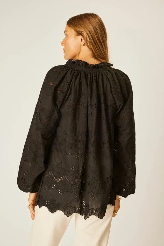 Penny Blouse Geranium Midnight Women Natalie Martin Tops