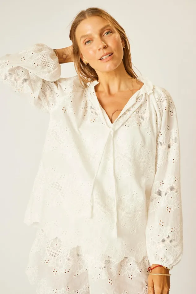 Penny Blouse Geranium Milk Women Natalie Martin Tops