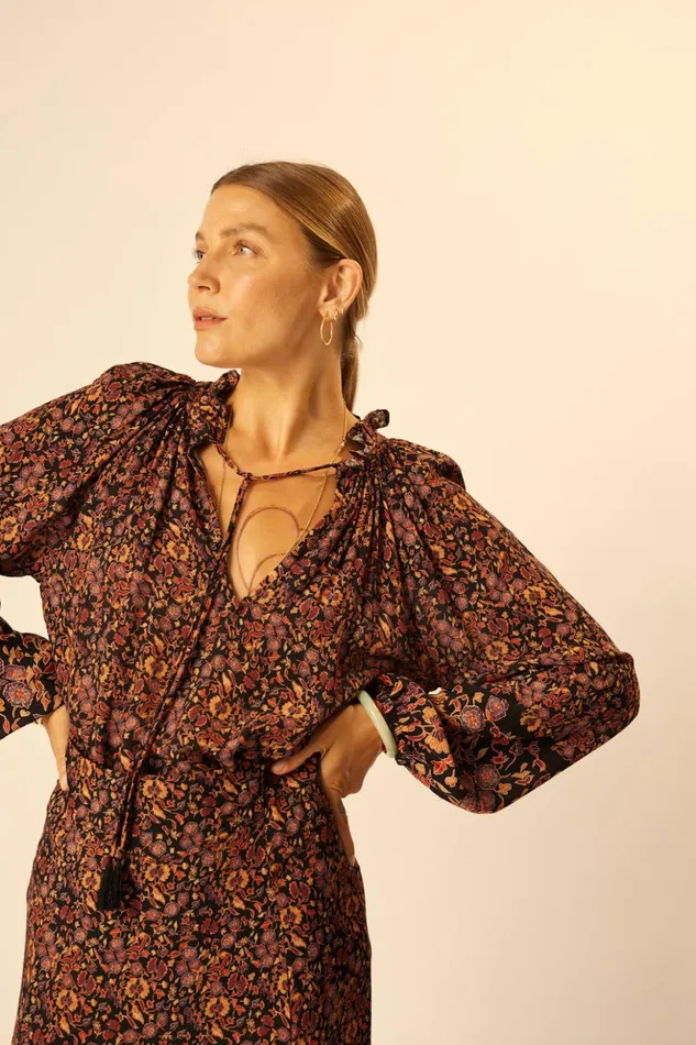 Penny Blouse Petite Fleur Noire Women Natalie Martin Tops
