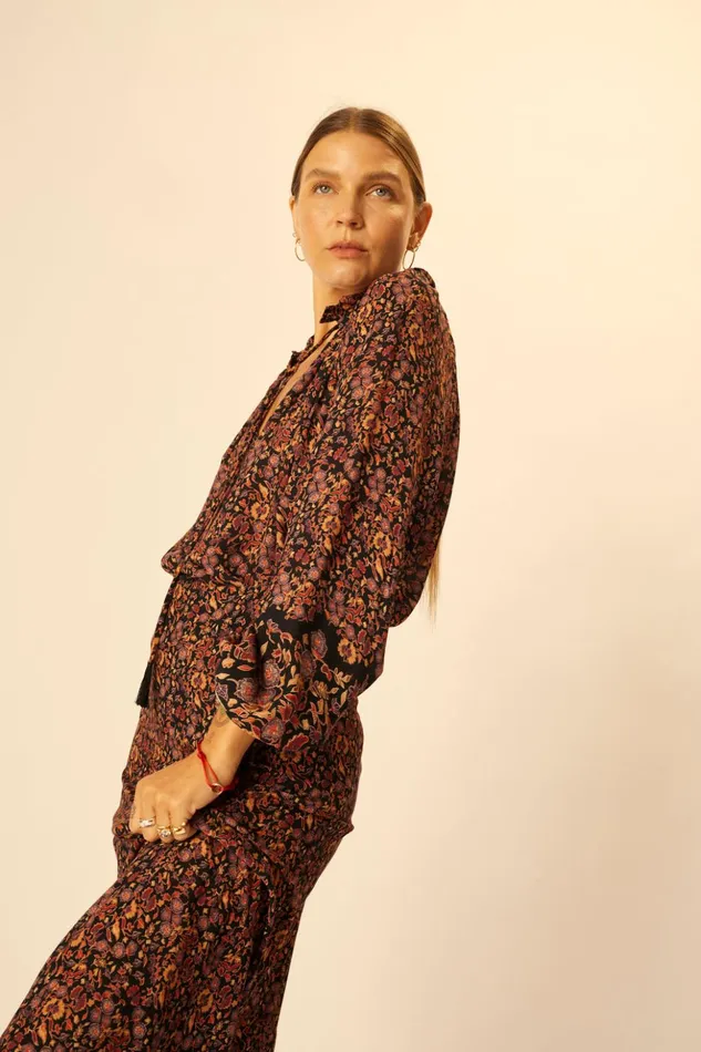 Penny Blouse Petite Fleur Noire Women Natalie Martin Tops