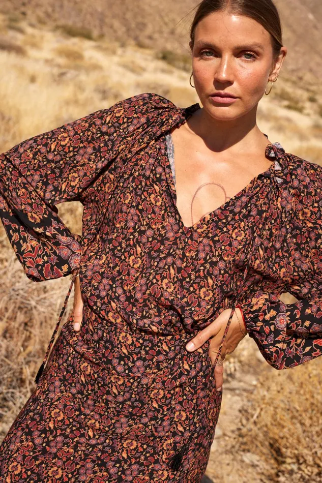 Penny Blouse Petite Fleur Noire Women Natalie Martin Tops