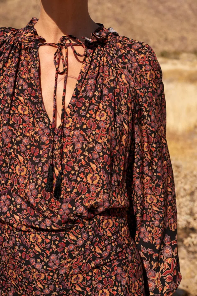 Penny Blouse Petite Fleur Noire Women Natalie Martin Tops