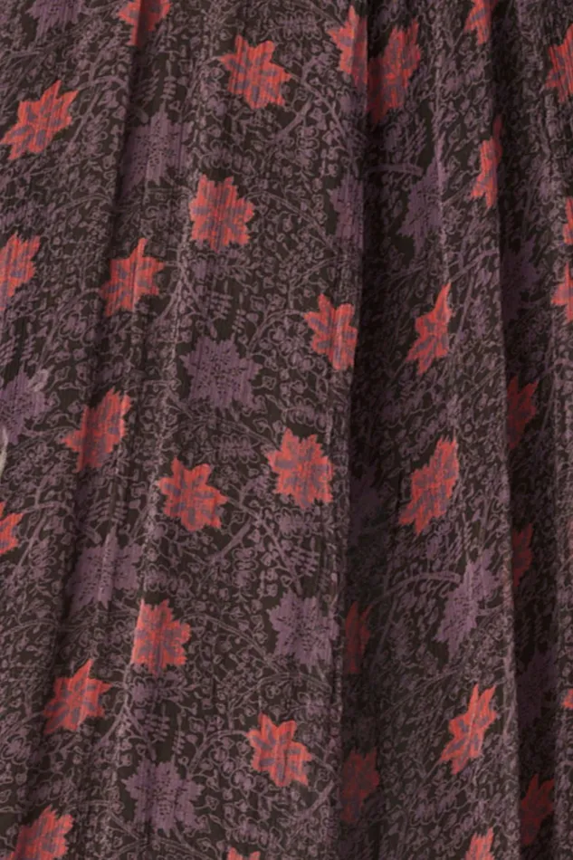 Penny Blouse Snowflake Aubergine Women Natalie Martin Tops