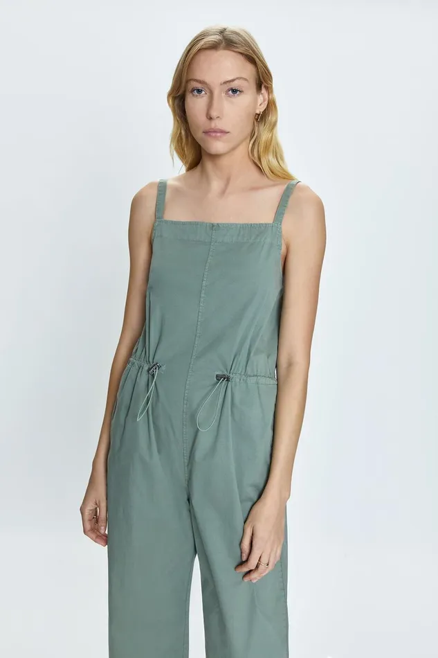 Pistola Denim Adela Wide Leg Sleeveless Jumpsuit 8211 Bluff Women Jumpsuits and Rompers