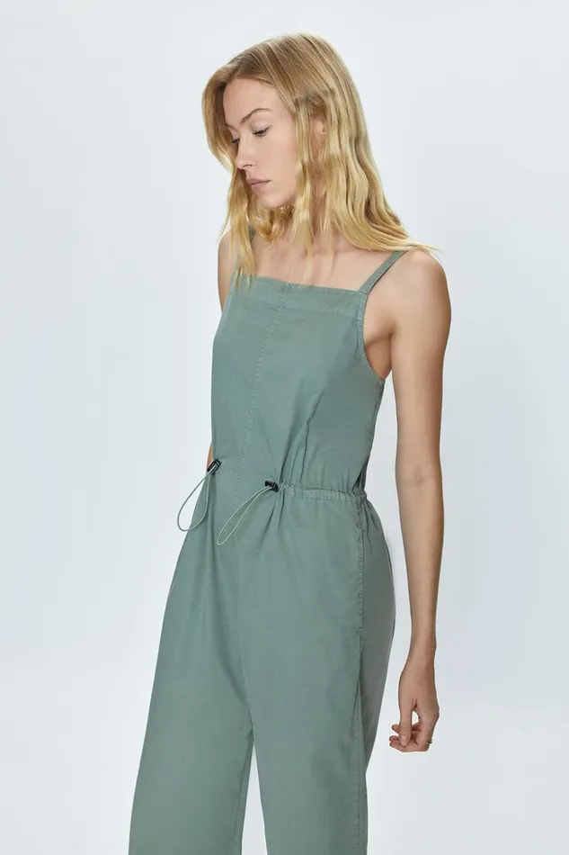 Pistola Denim Adela Wide Leg Sleeveless Jumpsuit 8211 Bluff Women Jumpsuits and Rompers