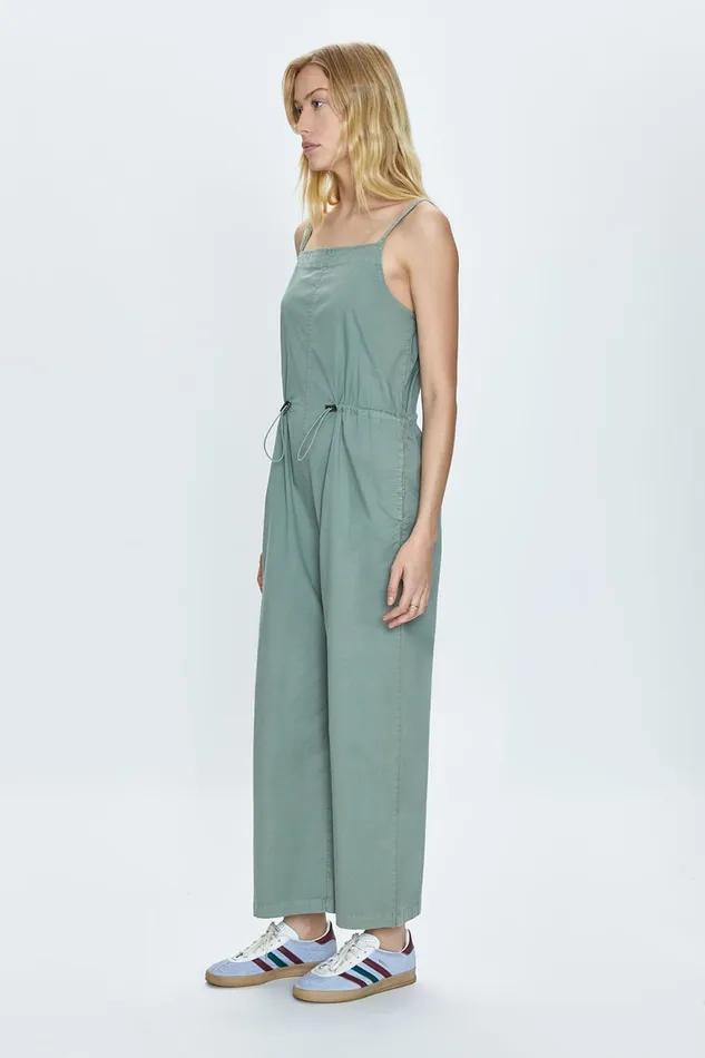 Pistola Denim Adela Wide Leg Sleeveless Jumpsuit 8211 Bluff Women Jumpsuits and Rompers