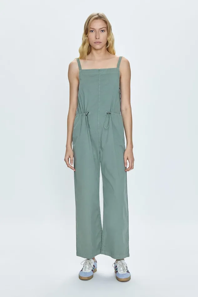 Pistola Denim Adela Wide Leg Sleeveless Jumpsuit 8211 Bluff Women Jumpsuits and Rompers
