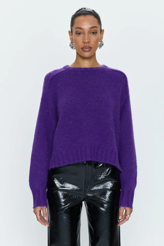 Pistola Denim Adina Every Day Sweater 8211 Lila Purple Women Sweaters and Knits