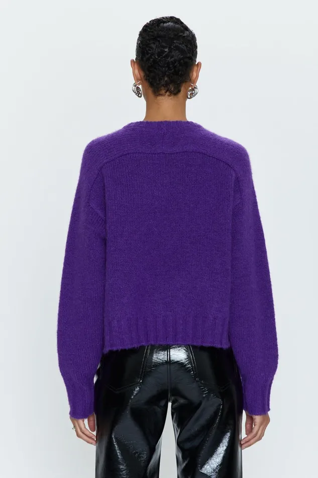 Pistola Denim Adina Every Day Sweater 8211 Lila Purple Women Sweaters and Knits