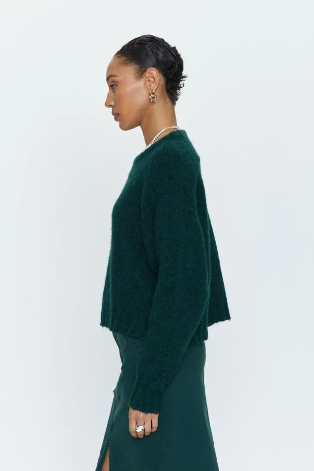 Pistola Denim Adina Every Day Sweater 8211 Pine Women Sweaters and Knits