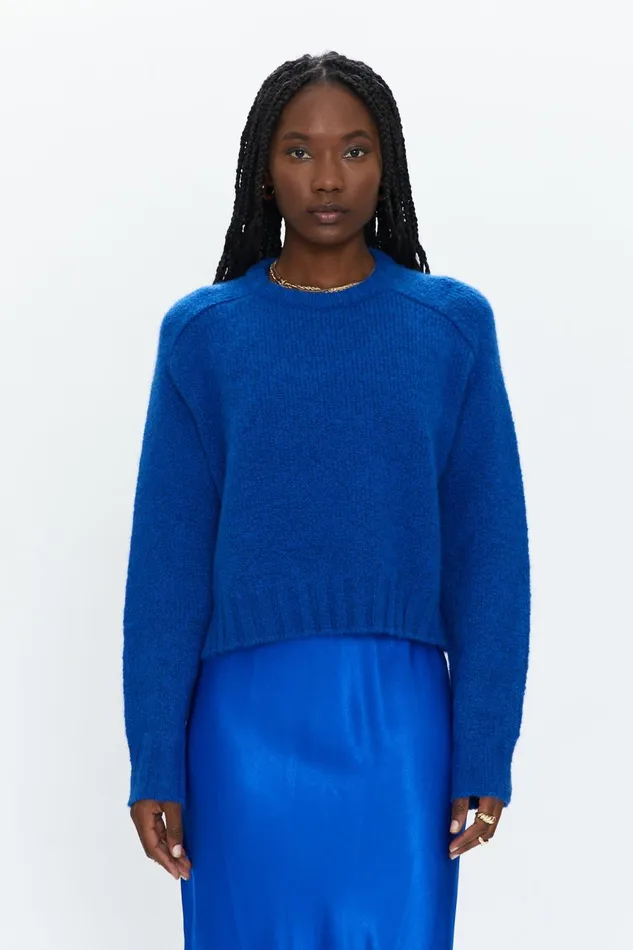 Pistola Denim Adina Everyday Sweater 8211 Cobalt Women Sweaters and Knits