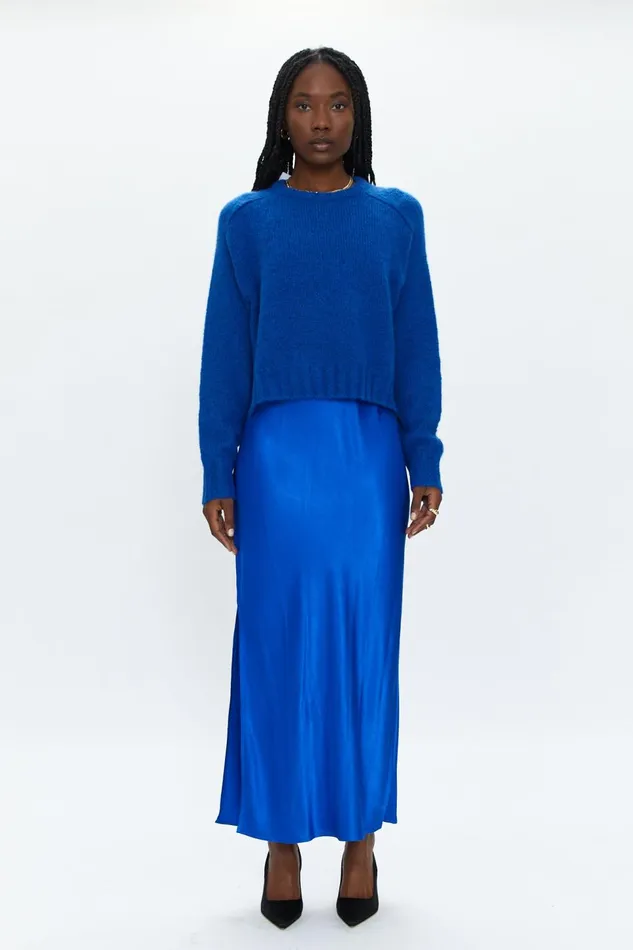 Pistola Denim Adina Everyday Sweater 8211 Cobalt Women Sweaters and Knits