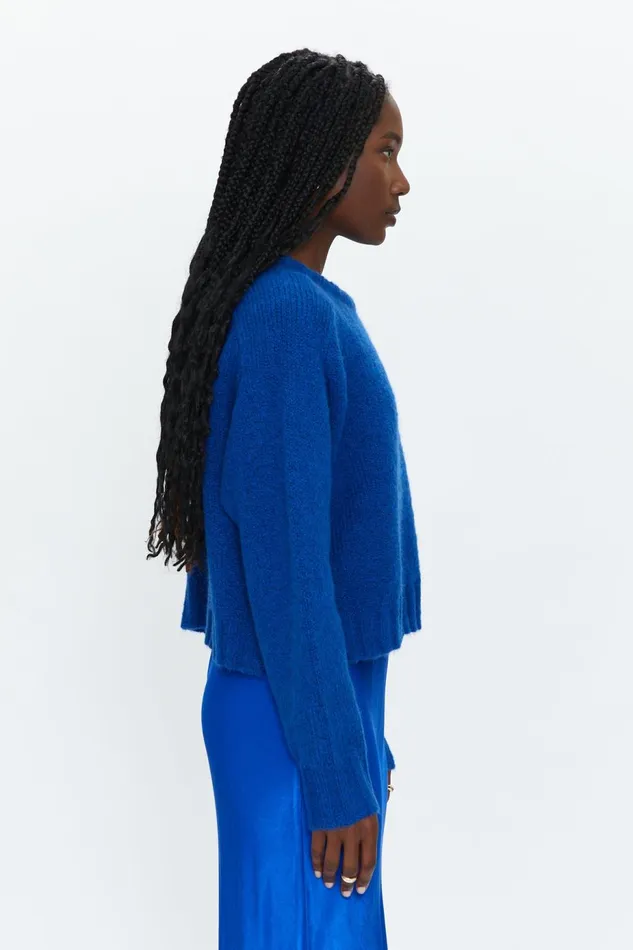 Pistola Denim Adina Everyday Sweater 8211 Cobalt Women Sweaters and Knits