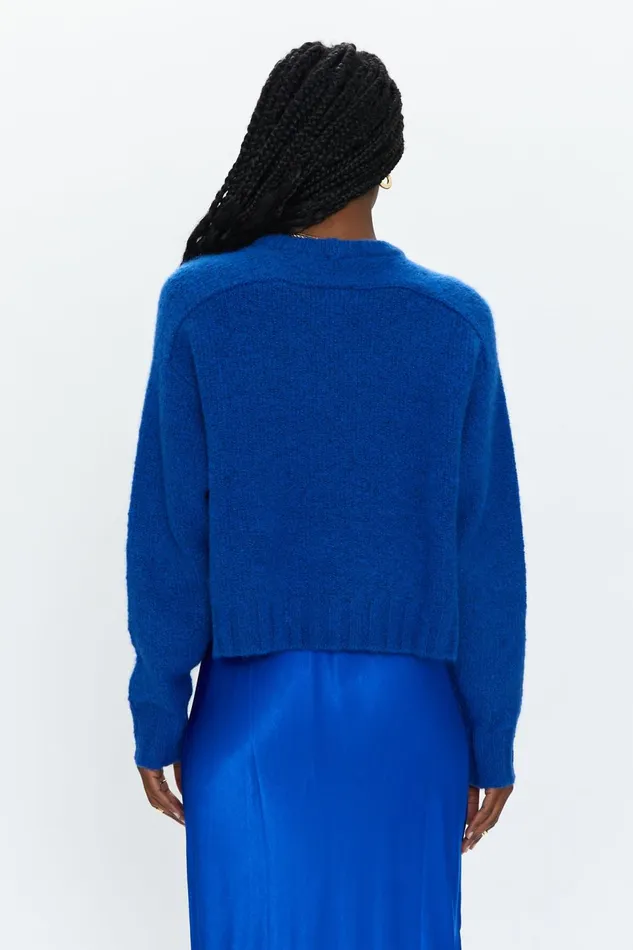 Pistola Denim Adina Everyday Sweater 8211 Cobalt Women Sweaters and Knits