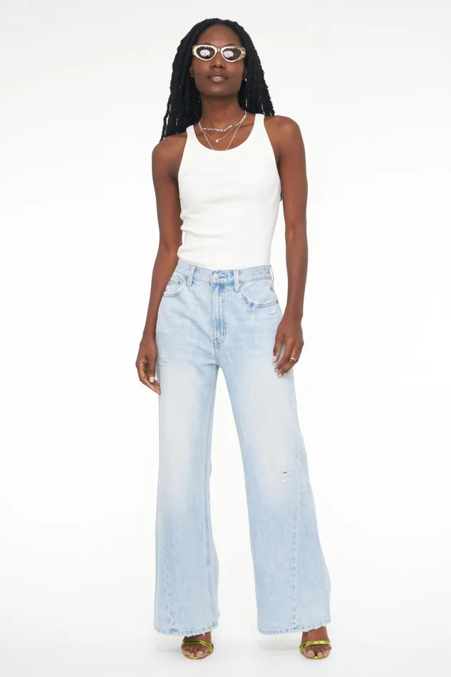 Pistola Denim Alden Scoop Neck Tank 8211 Vanilla Women Tops