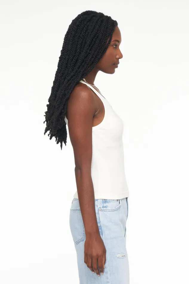 Pistola Denim Alden Scoop Neck Tank 8211 Vanilla Women Tops