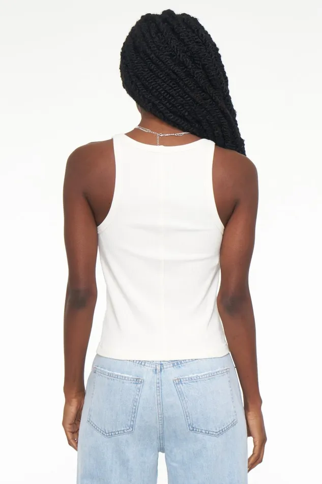 Pistola Denim Alden Scoop Neck Tank 8211 Vanilla Women Tops