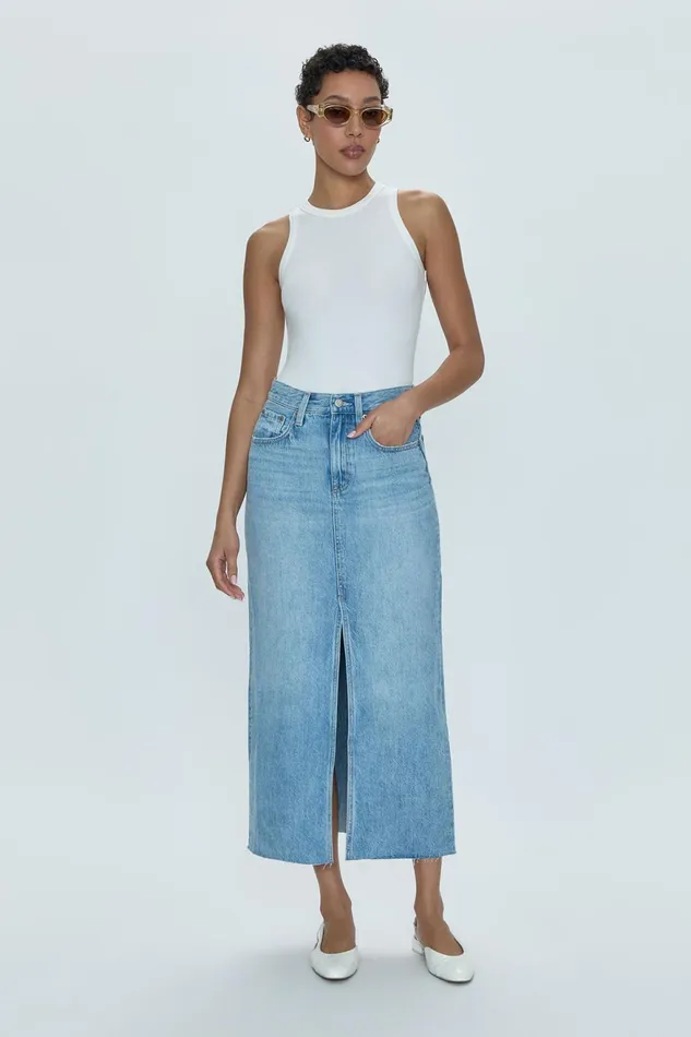 Pistola Denim Alice Midi Skirt 8211 Brooklyn Women Denim