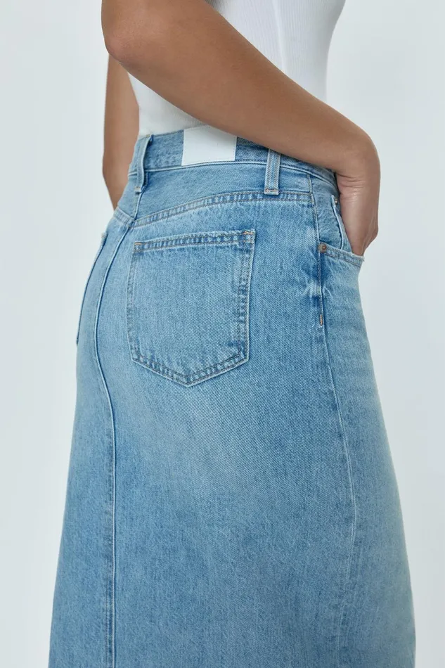 Pistola Denim Alice Midi Skirt 8211 Brooklyn Women Denim