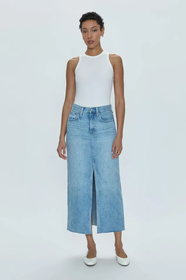 Pistola Denim Alice Midi Skirt 8211 Brooklyn Women Denim