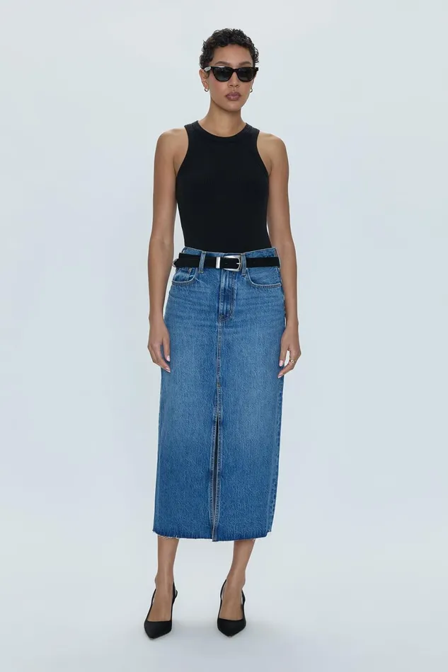 Pistola Denim Alice Midi Skirt 8211 Maui Women Denim