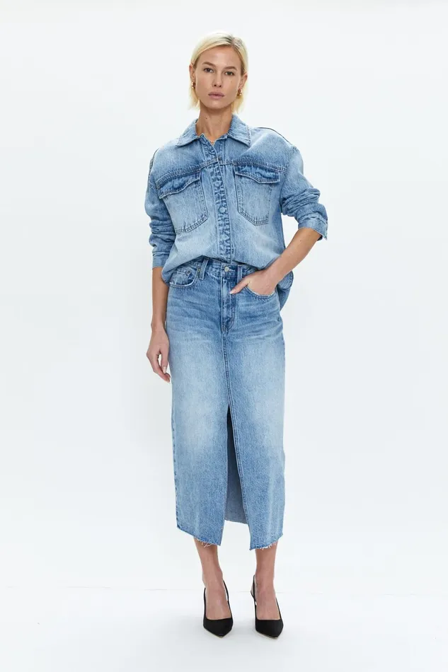 Pistola Denim Alice Midi Skirt 8211 Skylark Women Denim