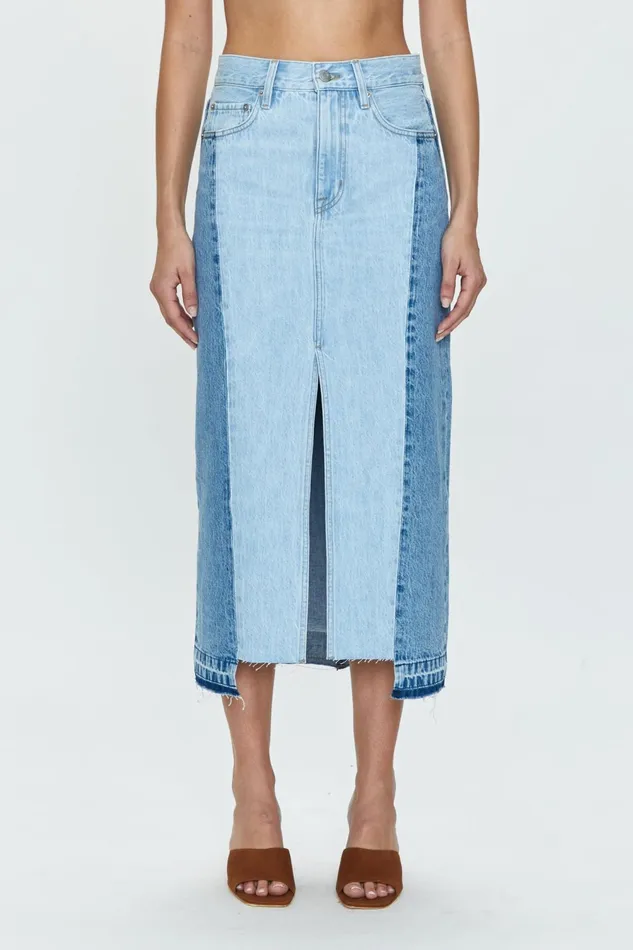 Pistola Denim Alice Midi Skirt 8211 Spliced Palais Women Denim