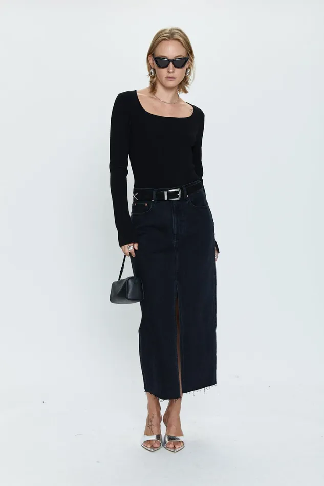 Pistola Denim Alice Midi Skirt 8211 Underground Women Denim