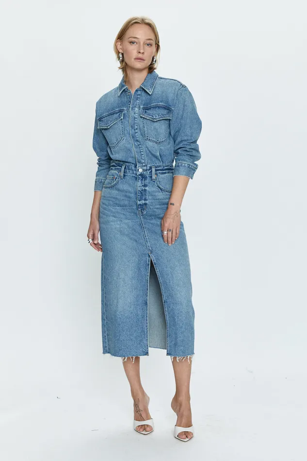 Pistola Denim Amira Midi Dress 8211 Marcel Women Denim