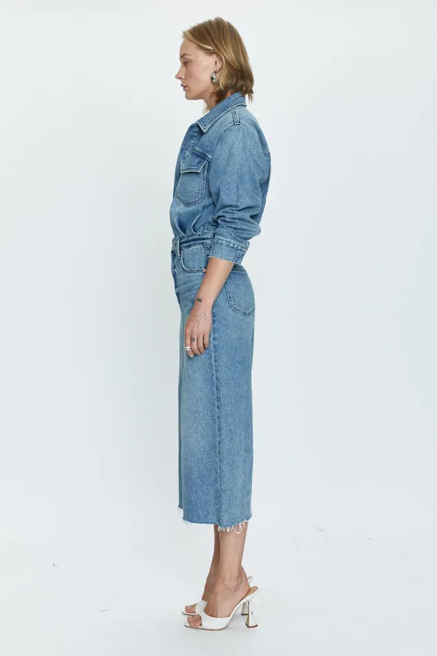 Pistola Denim Amira Midi Dress 8211 Marcel Women Denim