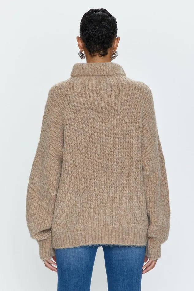Pistola Denim Ashley Turtleneck Sweater 8211 Camel Women Sweaters and Knits