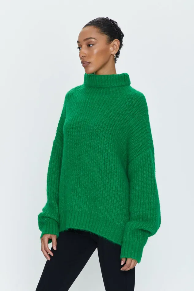 Pistola Denim Ashley Turtleneck Sweater 8211 Fern Women Sweaters and Knits