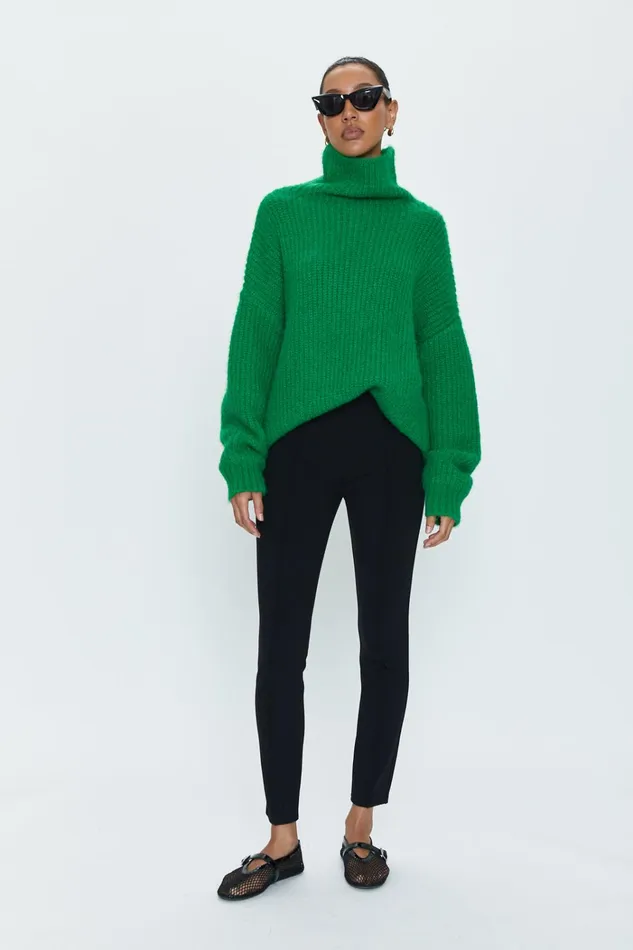 Pistola Denim Ashley Turtleneck Sweater 8211 Fern Women Sweaters and Knits