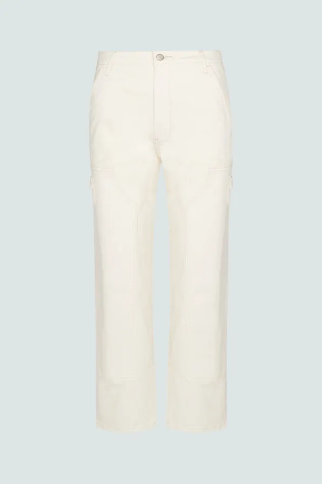 Pistola Denim Ashton Straight Leg Carpenter Ankle 8211 Vanilla Women Pants