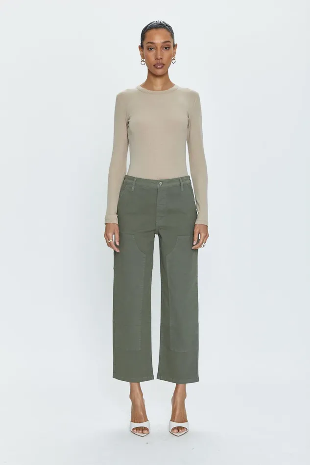 Pistola Denim Ashton Straight Leg Utility Pant 8211 Wild Fern Women Denim