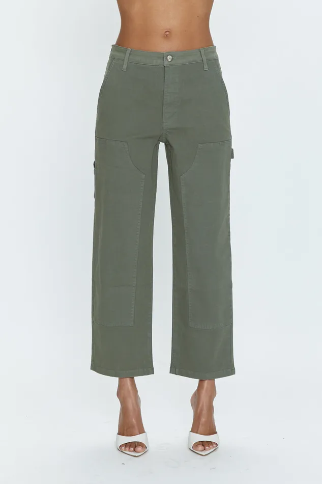 Pistola Denim Ashton Straight Leg Utility Pant 8211 Wild Fern Women Denim