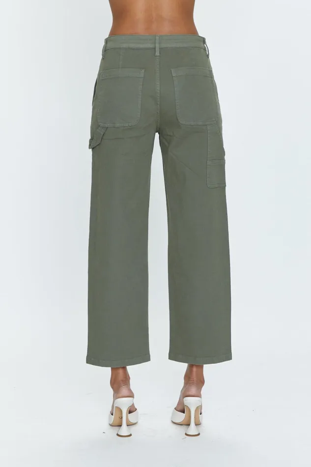 Pistola Denim Ashton Straight Leg Utility Pant 8211 Wild Fern Women Denim