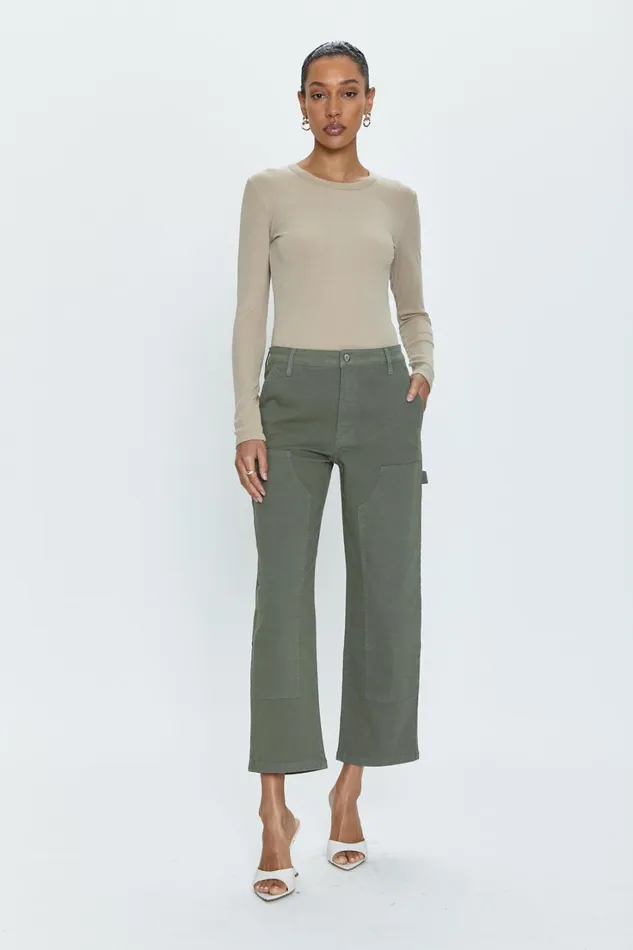 Pistola Denim Ashton Straight Leg Utility Pant 8211 Wild Fern Women Denim