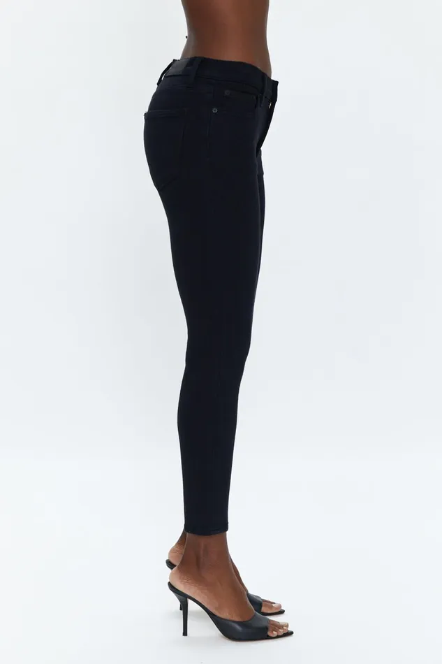 Pistola Denim Audrey Mid Rise Skinny 8211 Dark Vinyl Women Denim