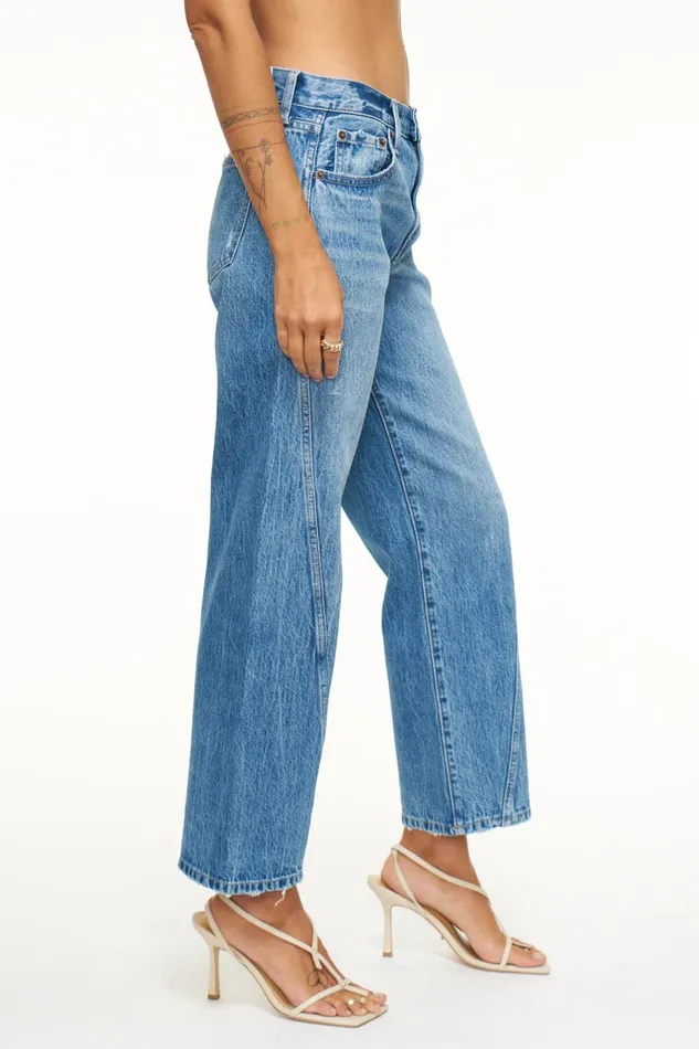 Pistola Denim Bobbie Ankle Mid Loose Straight Ankle 8211 Coastline Vintage Women Denim