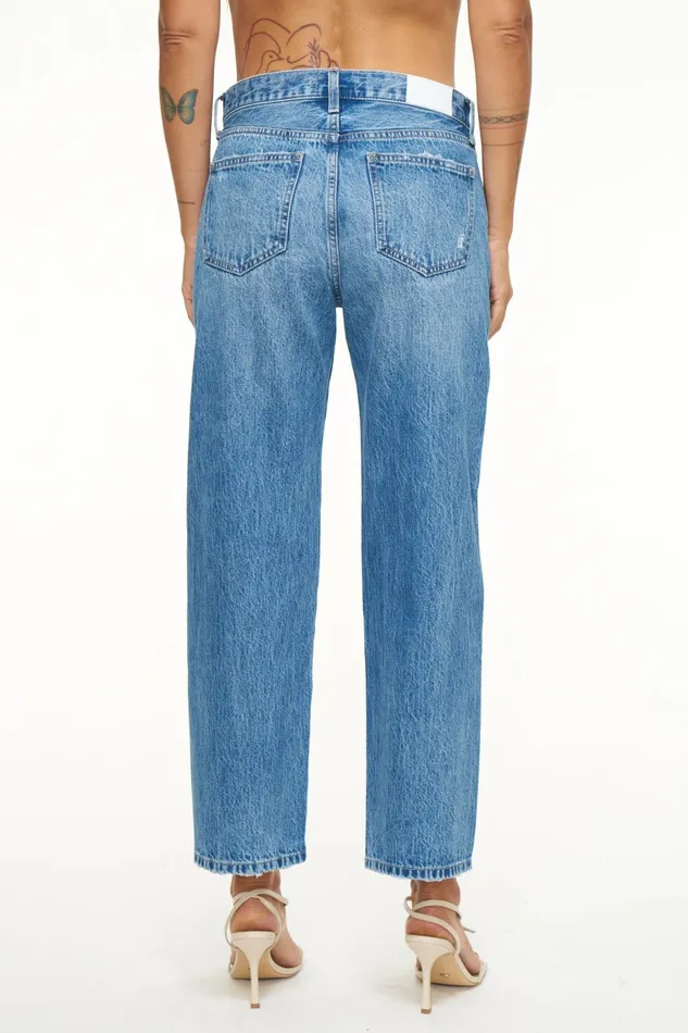 Pistola Denim Bobbie Ankle Mid Loose Straight Ankle 8211 Coastline Vintage Women Denim